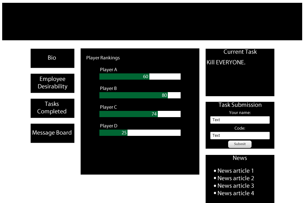 A high fidelity wireframe of the scoreboard interaction